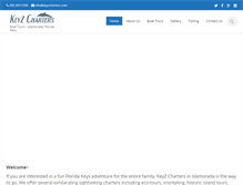 Tablet Screenshot of keyzcharters.com